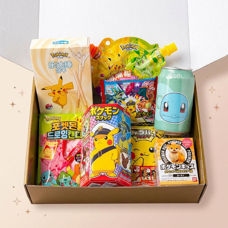 Pokémon Themed Japanse snackbox ⚡8 items