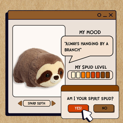Spudsters Small Plush - Spark Sloth