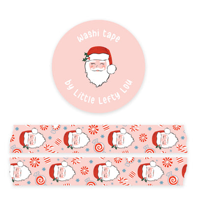 Washi Tape - Christmas Santa with Candycanes