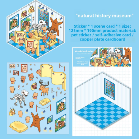 BYO Kawaii Sticker World - Rainbow Colors (Pick One) - DIY Sticker Scene Set