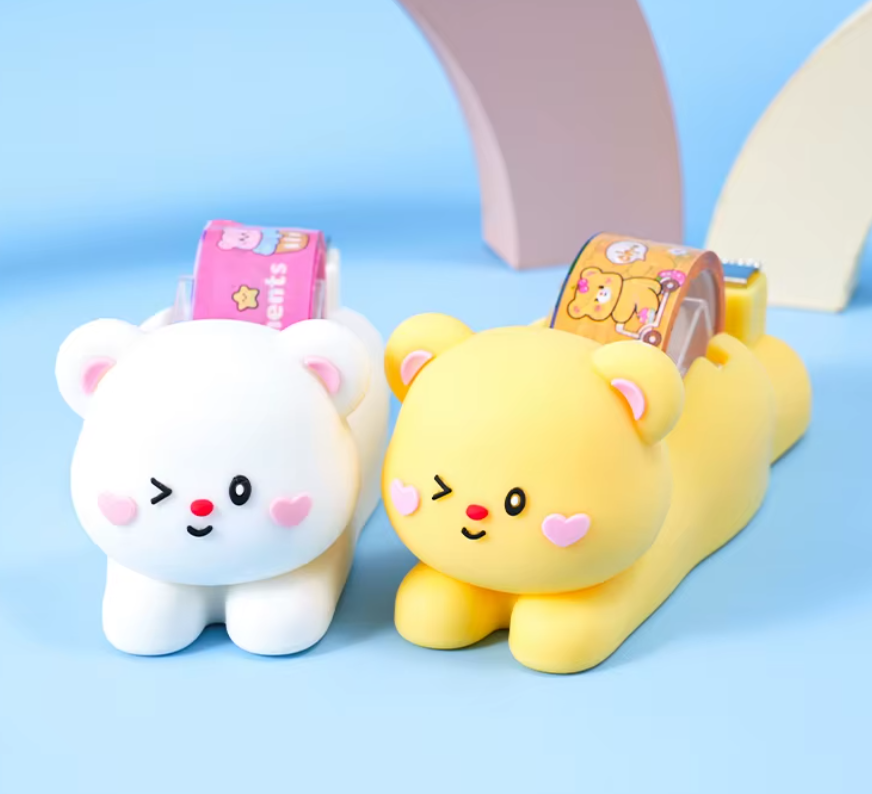 Kawaii Tape Dispenser Bear - Kies je Kleur
