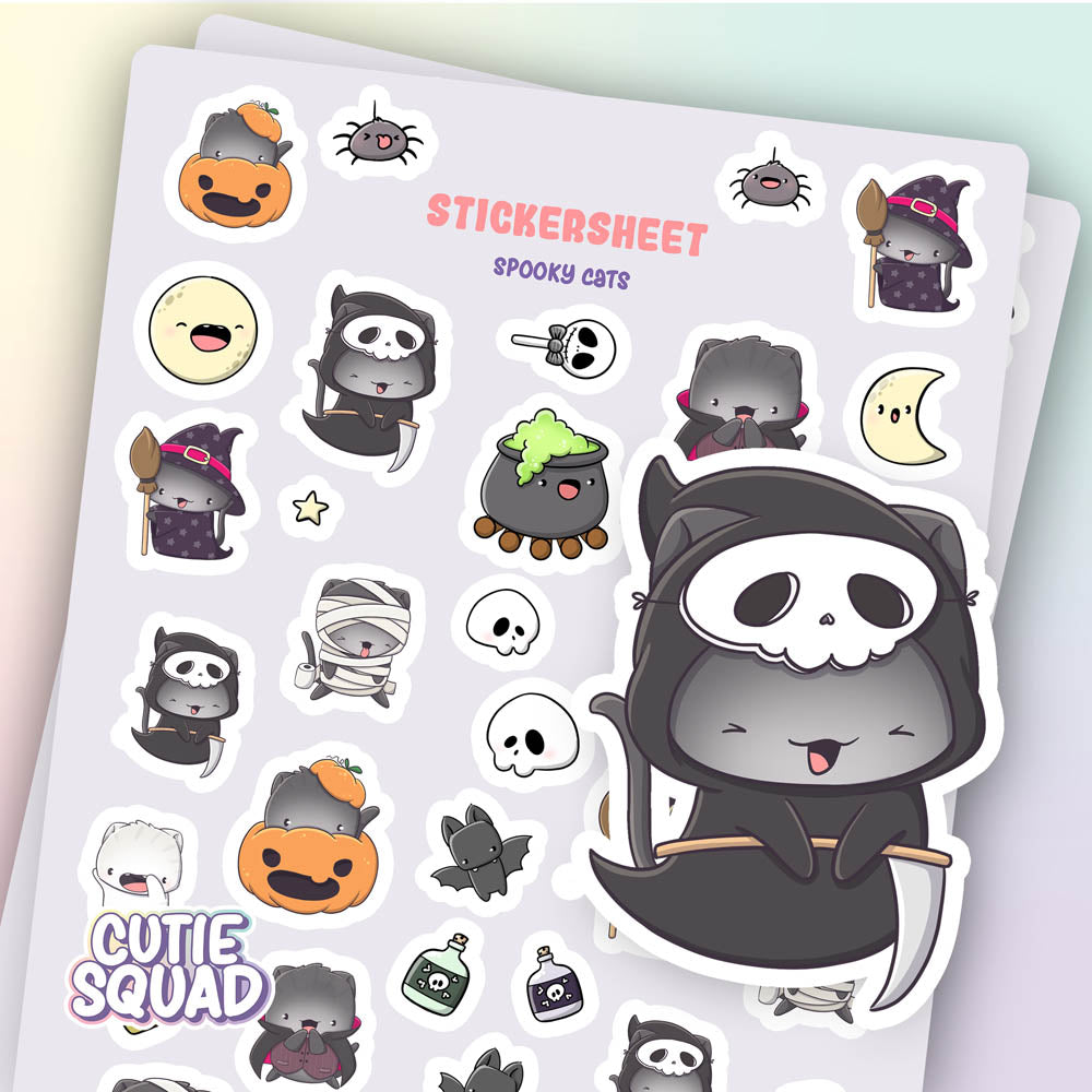 Stickervel - Spooky Cats - CutieSquad