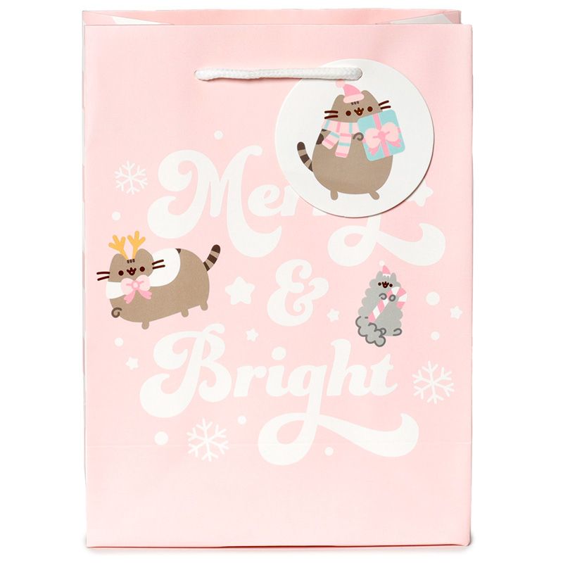 Pusheen Christmas Small Gift Bag - Pink