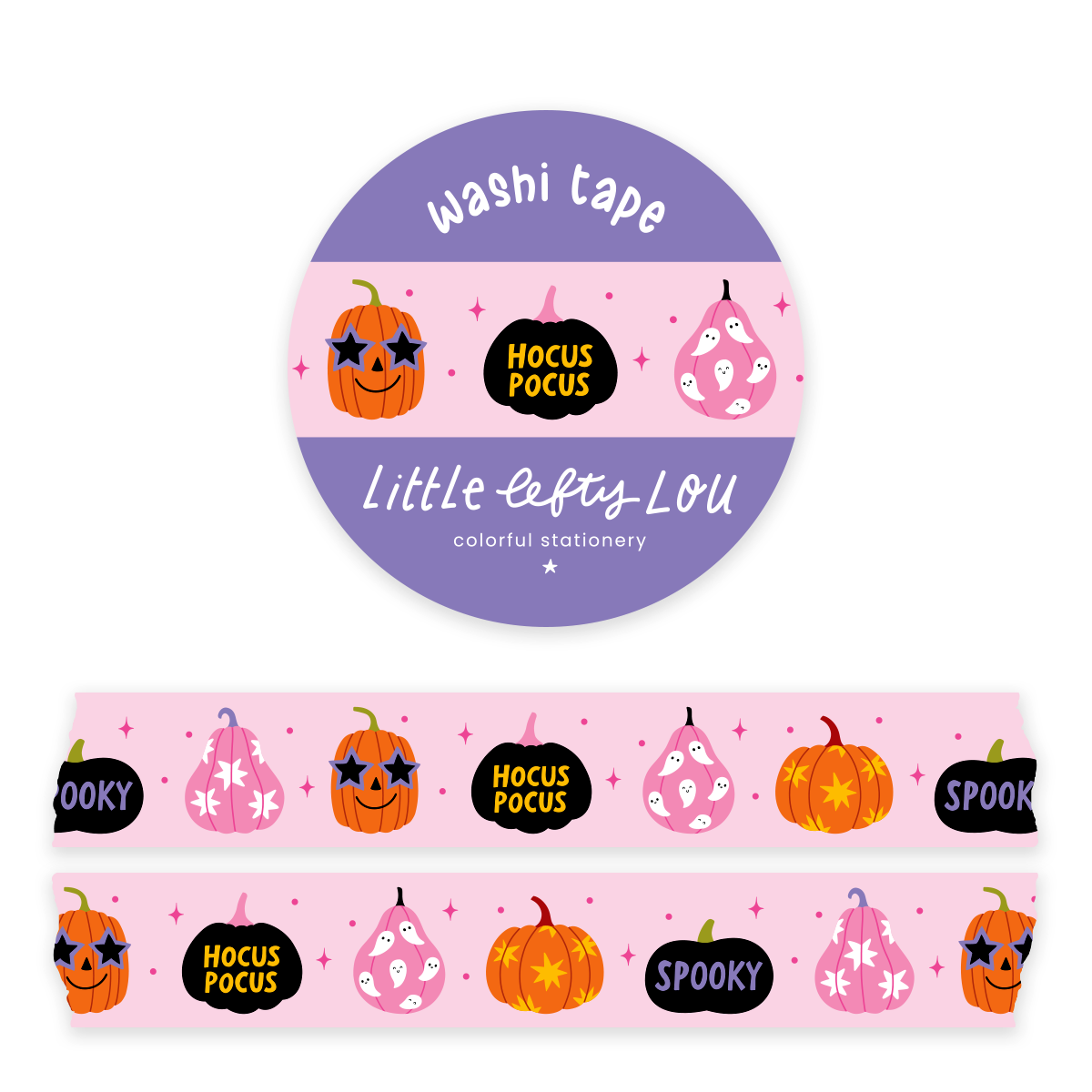 Washi Tape - Hocus Pocus - Little Lefty Lou