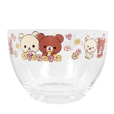 San-X Rilakkuma Flower Tea Time - Small Glass Bowl - Kies je design