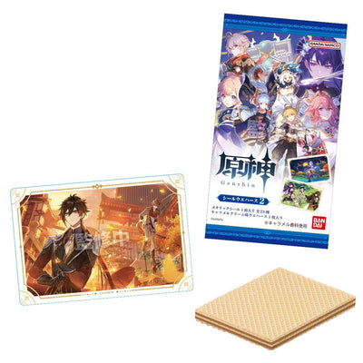 Bandai Genshin Impact Wafer serie 2 + Metallic Sticker