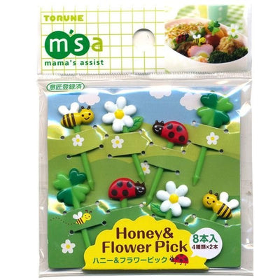 Kawaii Bento Bento Picks Honey Bee & Flower Pick