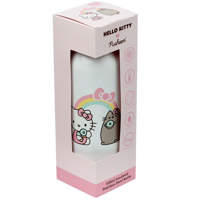 Drinkfles Hello Kitty & Pusheen (Thermofles RVS)