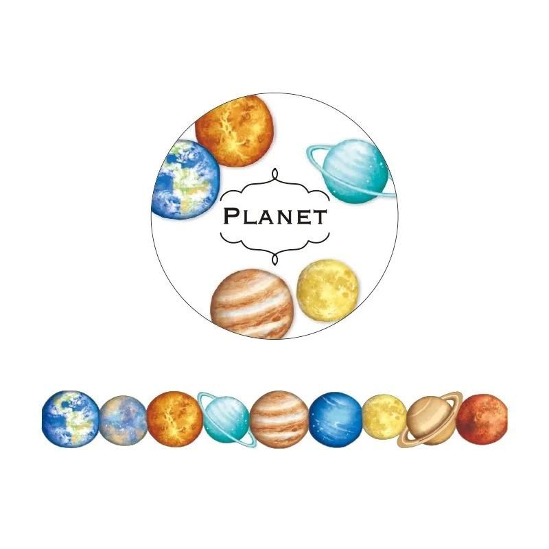 Chigi Roll Washi Stickers - Planet