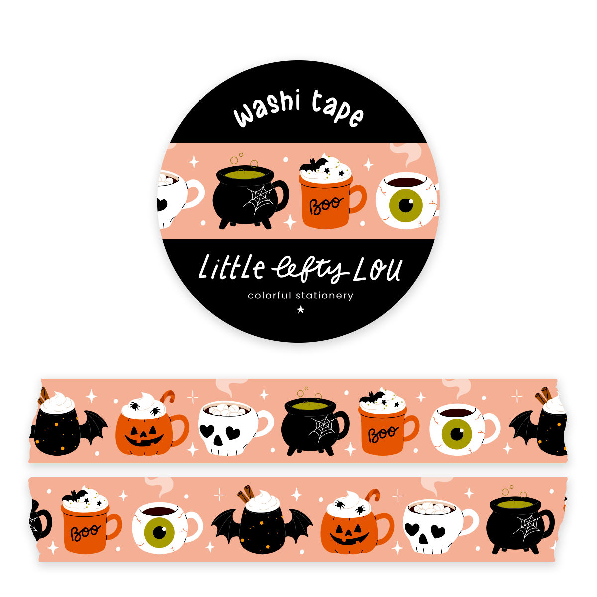 Washi Tape - Spooky Drinks - Little Lefty Lou