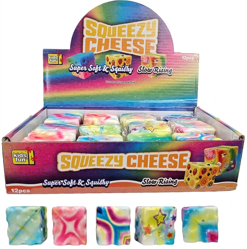 Squishy Slow Rising Cheese - Color Mix - 1 PCS