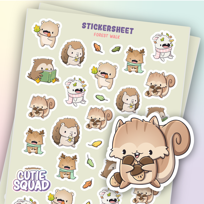 Stickervel - Forest Walk - CutieSquad