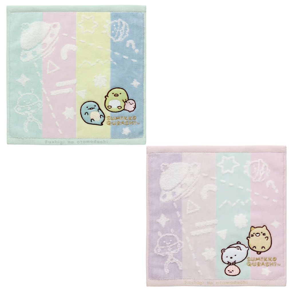 Mini Handdoekje 25 x 25 cm - Sumikko Gurashi - Mysterious Friends