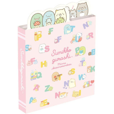 Uitklapbaar Memoblok Klein - Sumikkogurashi Everyone Gathers - Alphabet