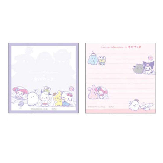 Memoblok Vierkant - Sanrio x Obakenu - Ghost Purple