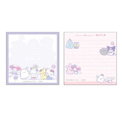 Memoblok Vierkant - Sanrio x Obakenu - Ghost Purple