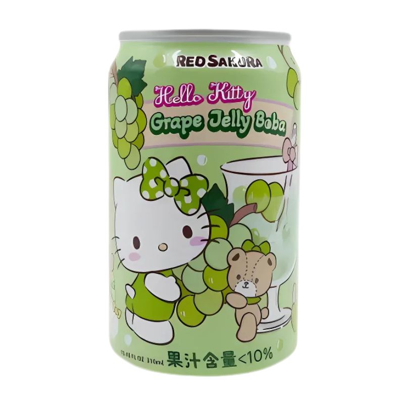 Hello Kitty Bubble Tea - Grape Jelly Boba