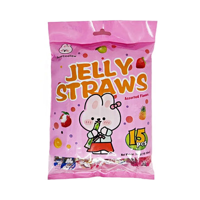 Large Pack Jelly Straws Assorted Fruit Flavour - 15 stuks