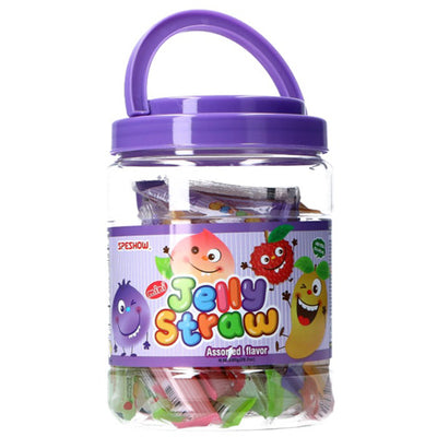 Share Pack Mini Jelly Straws (Purple Jar)