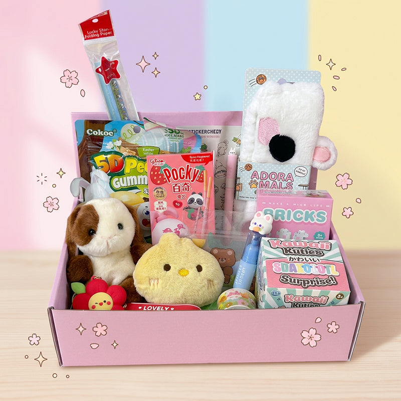 Kawaii Surprise Box Spring Edition 🐥🌸🥕- 45% voordeel (15 items)