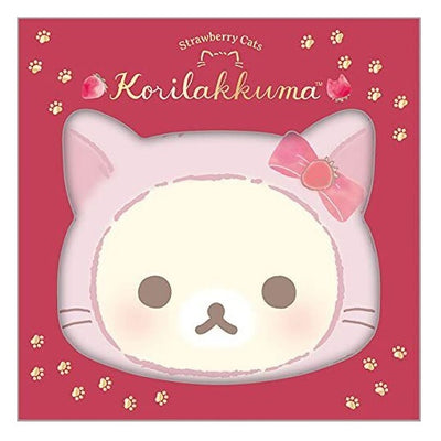 Memoblok Korilakkuma with Strawberry Cats - Cat