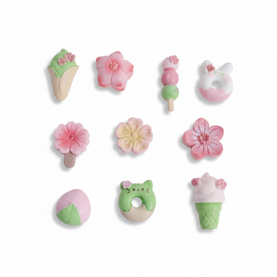DIY Kawaii Cabochons - Sakura Dango - zakje 10 stuks