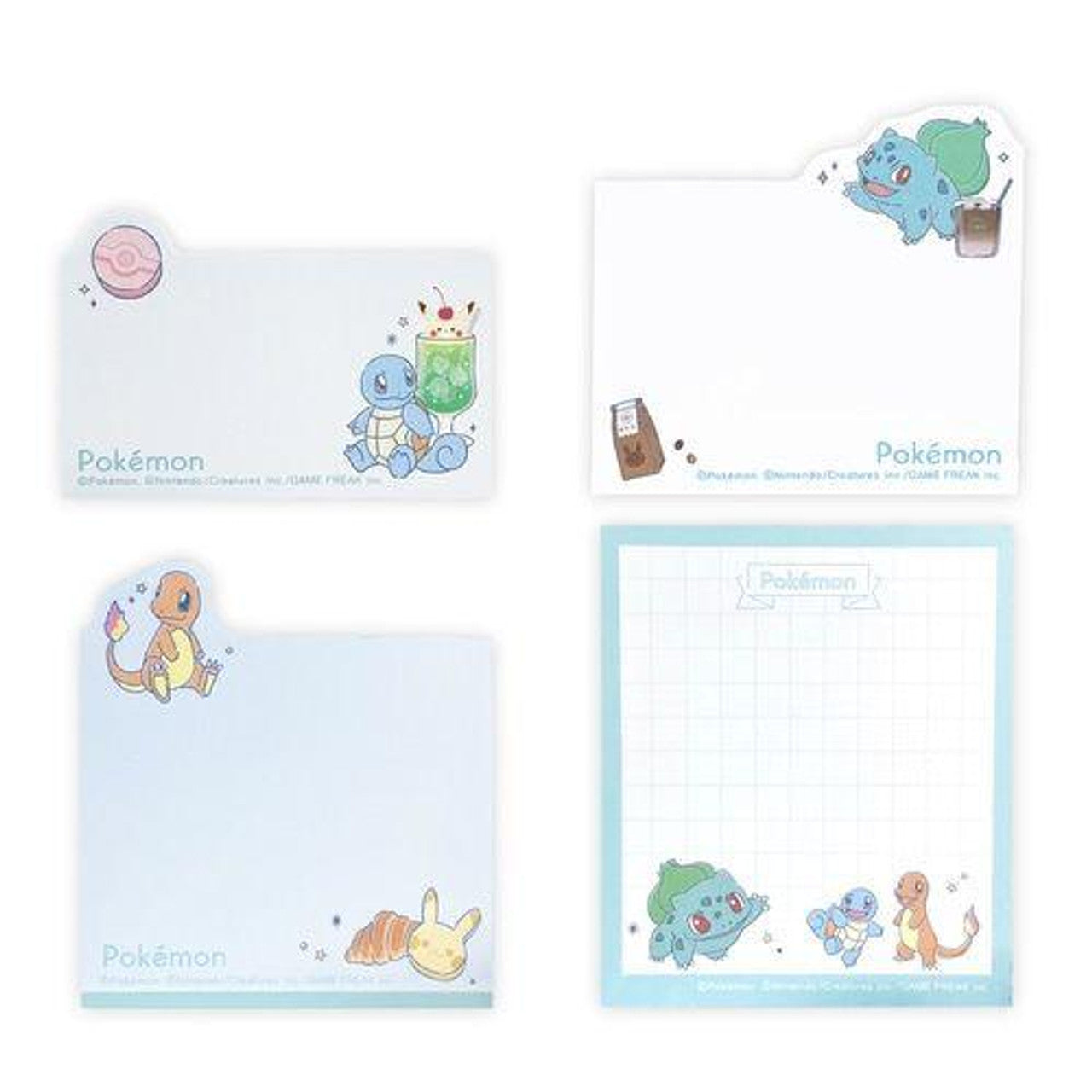 Die-Cut Sticky Notes Pokémon - Pikachu & Friends - Blue