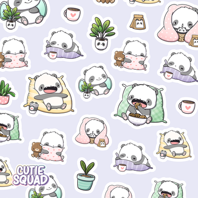Stickervel - Sleepy Pandas - CutieSquad