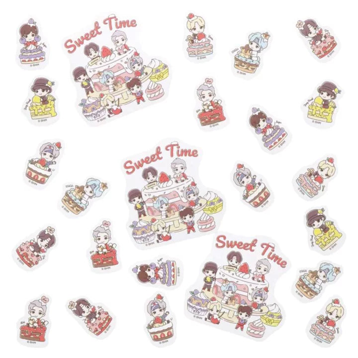 BTS Tiny Tan Stickers in Seal Case Sweet Time - Yellow