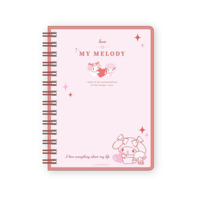 Sanrio Notebook A6 met Ringband - My Melody & My Sweet Piano - Heart