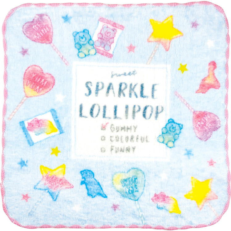 Mini Handdoekje 21 x 21 cm Sparkle Lollipop