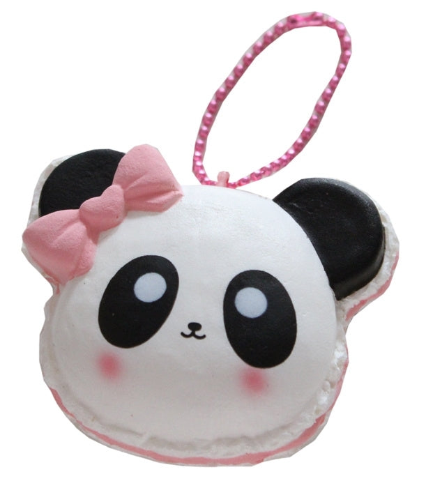 Squishy Kawaii Panda Macaron - Roze
