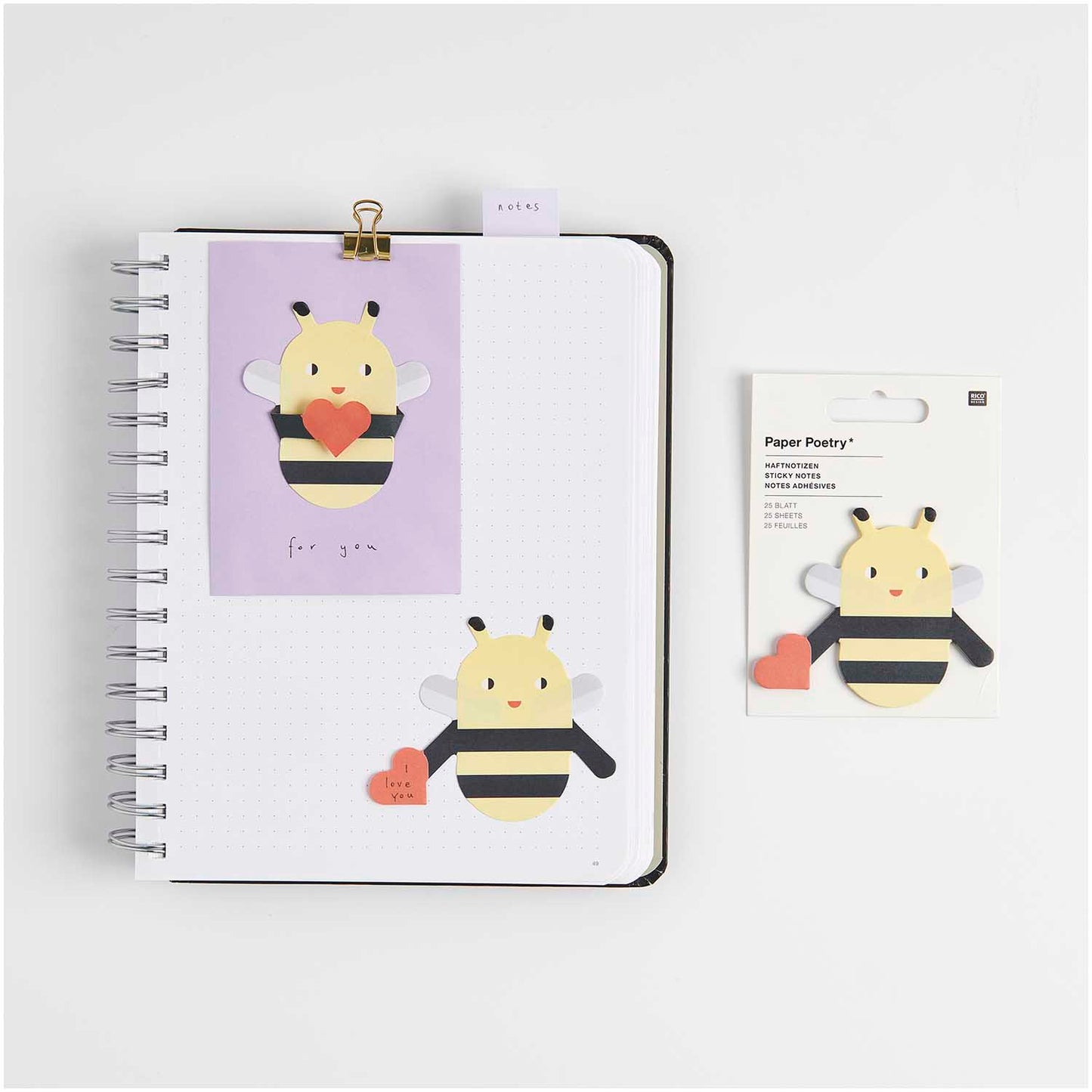 Kawaii Sticky Notes - Bee
