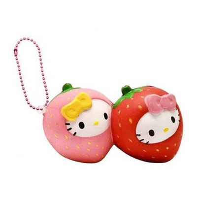 Squishy Hello Kitty - Twin Strawberry