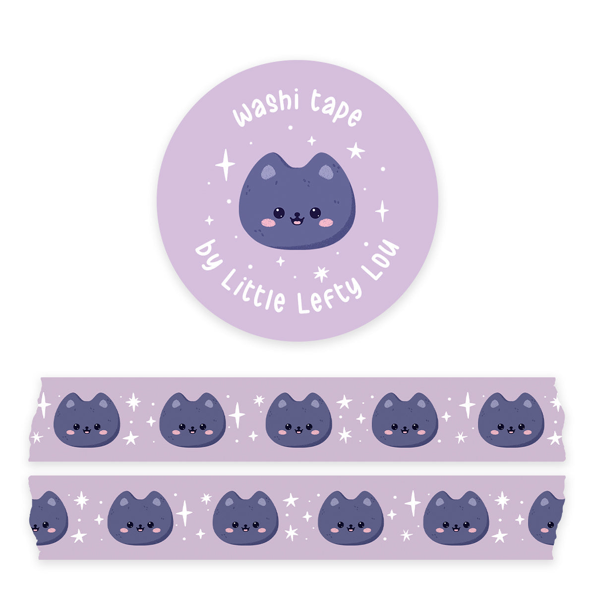 Washi Tape - Purple Cats