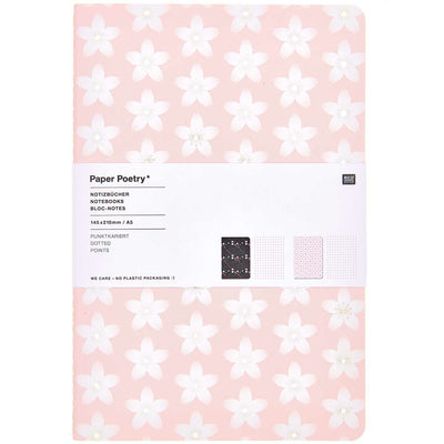 Set van 2 notebooks - Sakura Pink & Black