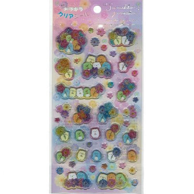 Stickervel Glitter San-X Sumikkogurashi - Flowers