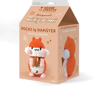 Amigurumi haakpakket - Hamster ( 10 cm)