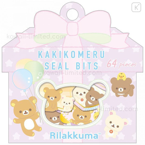 Stickerzakje San-X- Rilakkuma - Kakikomeru Seal Bits - Lila