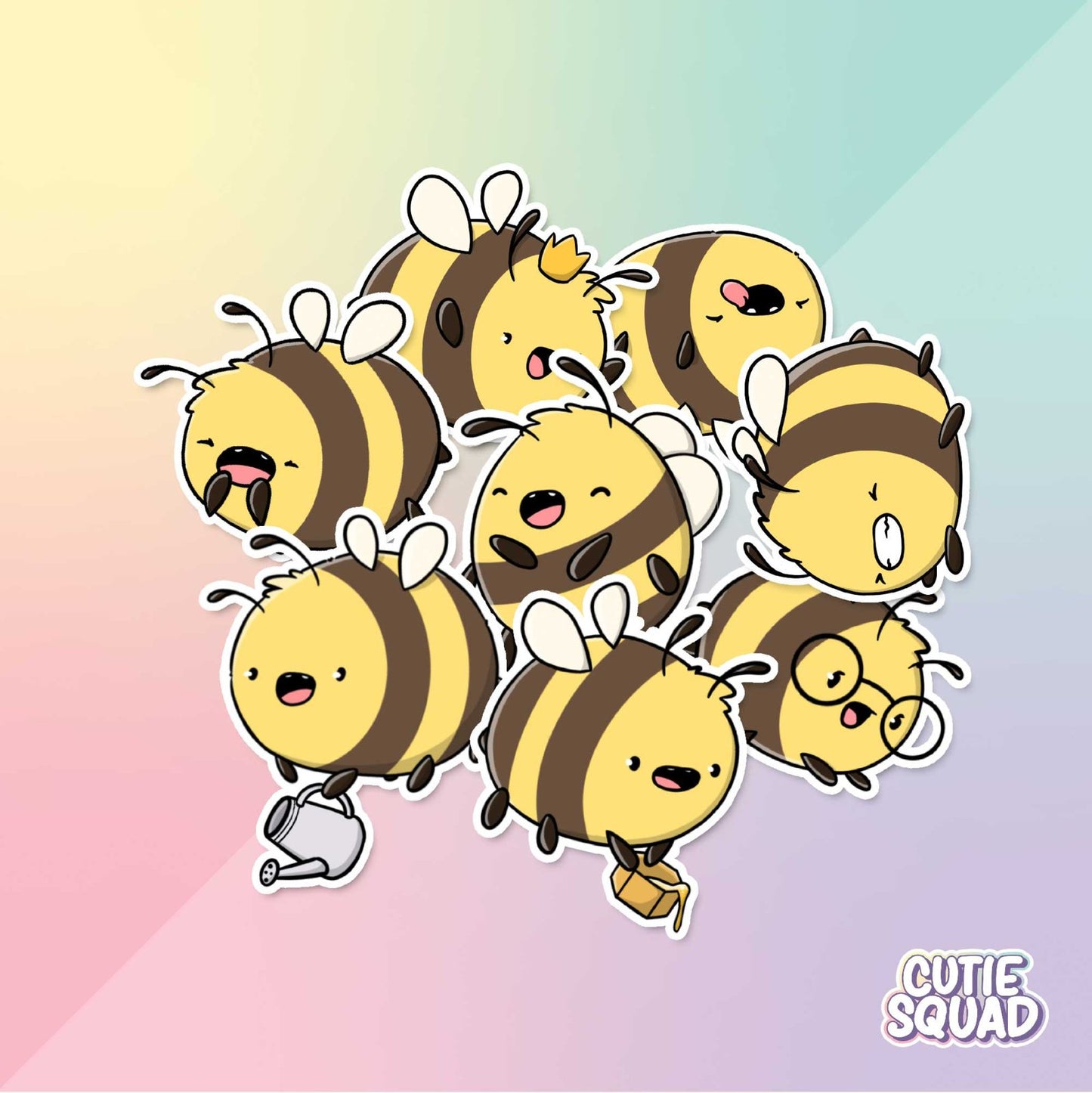 Stickerset - Happy Bees - CutieSquad