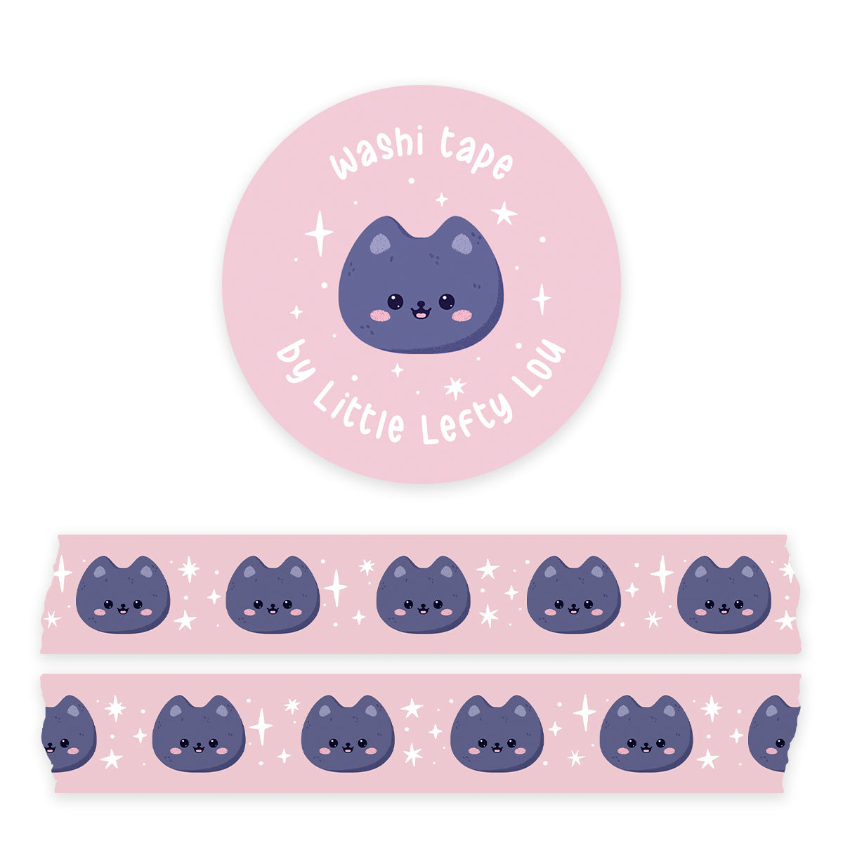 Washi Tape - Pink Cats