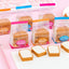 Toast Bread Eraser set (4 mini gummen) - Kies Je Kleur