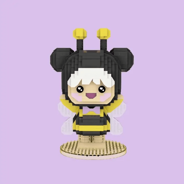 Momiji Mini Bricks - Build your own Momiji Doll - Bumble