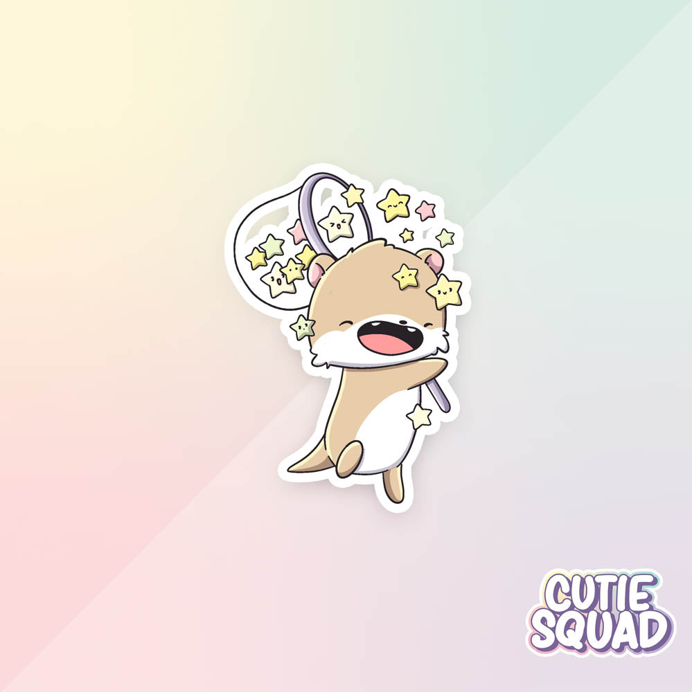 Stickerset - Cloudy Otters - CutieSquad