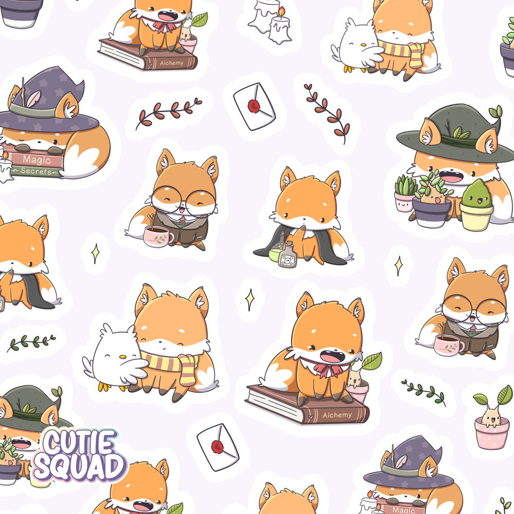 Stickervel - Magic Foxes - CutieSquad