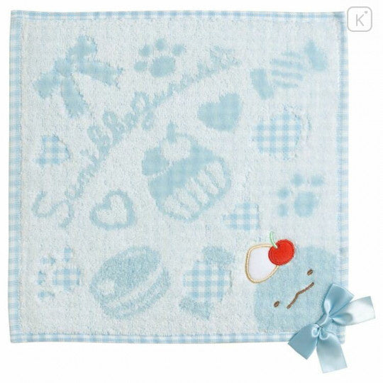 Mini Handdoekje 25 x 25 cm - Sumikkogurashi Okashiya-san Sweet shop - Blauw