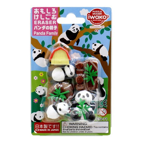 Gummenset Iwako Puzzle - Panda Family