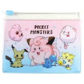 Pokémon Zipper Pouches - Set van 3 - Pink