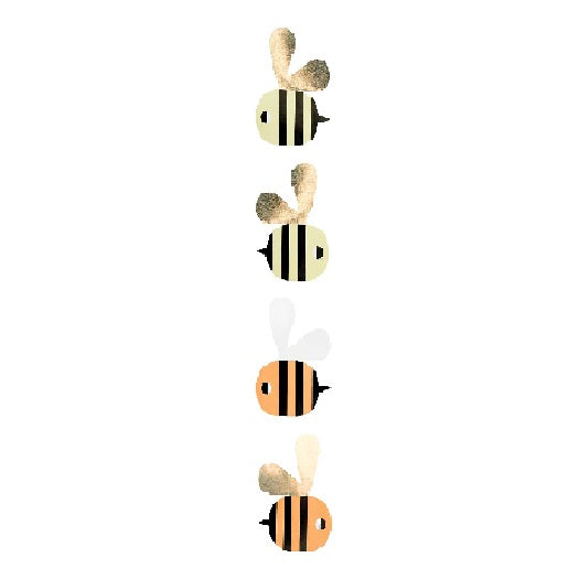 Stickers op rol - 120 stickers -  Bees