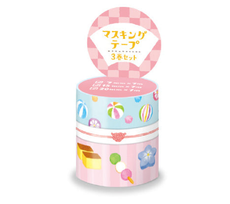 Washi Tape 3x - Japanese Sweets